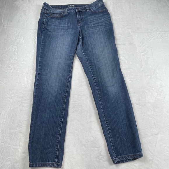 Ann Taylor Loft Denim - Ann Taylor Loft Modern Skinny Jeans Womens 8P Medium Wash Blue Stretch Petite